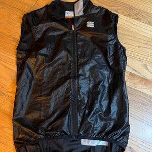 Sportful Easylight Black Cycling Wind Vest Size Large Women's